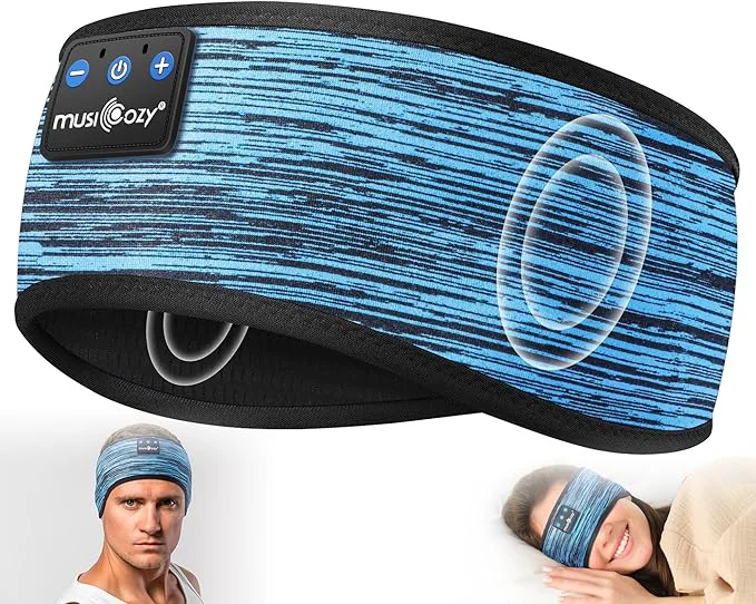 Optimized MUSICOZY Sleep Headphones Bluetooth 5.4 Headband Wireless Music Sleeping Mask Artisan