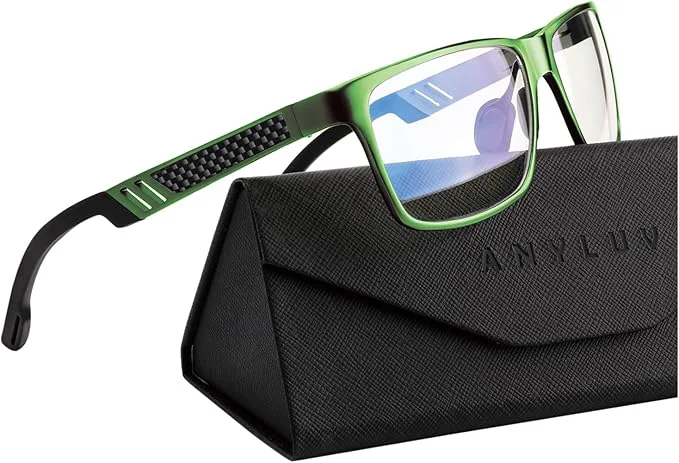 Fashionable ANYLUV Blue Light Blocking Glasses Men Computer Gaming Glasses Lightweight Efficient