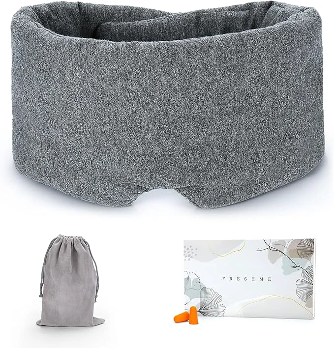 Reusable FRESHME Cotton Eye Mask for Sleeping in Gift Box High-Performance