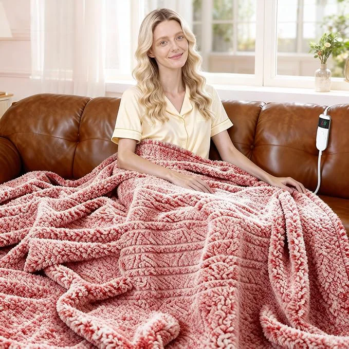 Practical Heated Blanket Heated Throw Electric Blanket 50 x60 Heating Blanket Organic