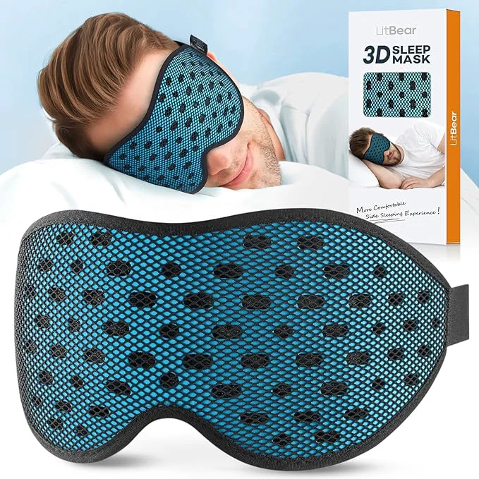 Comfortable LitBear Breathable Sleep Mask 3D Eye Mask Sleep Next-Generation
