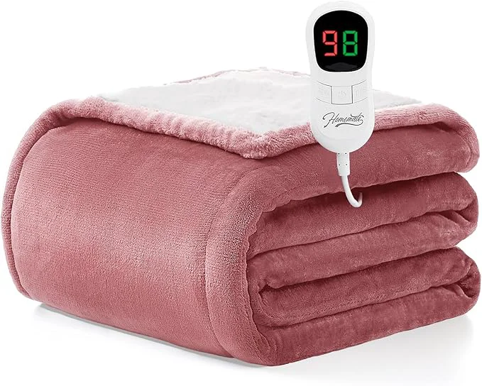 Smart Homemate Electric Heated Blanket Twin Size Relaxed