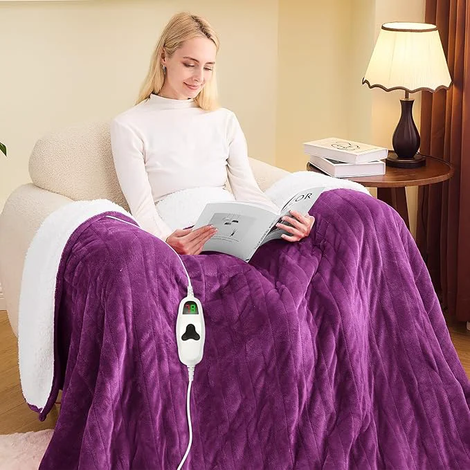 Relaxed greenoak Heated Blanket Electric Full 72 X84 Heating Blanket Original