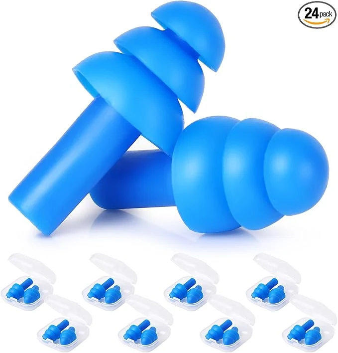 Sophisticated 24 Pair Blue Ear Plugs Classic