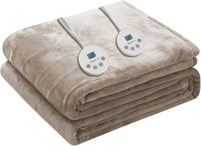 Original Design Wapaneus Heated Blanket Electric King Size 90 x100 -Dual Control Breathable