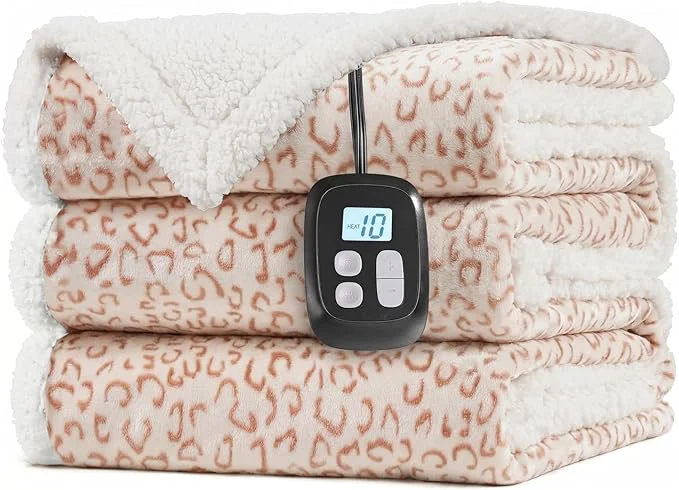 Elite LaffyLo Electric Heated Blanket Full Size 72 x 84 Fast Heating Blanket Luxury