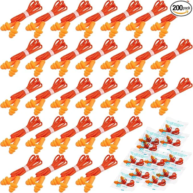 Artisan Tondiamo 200 Pairs Ear Plugs Reusable Silicone Earplugs Top-Quality