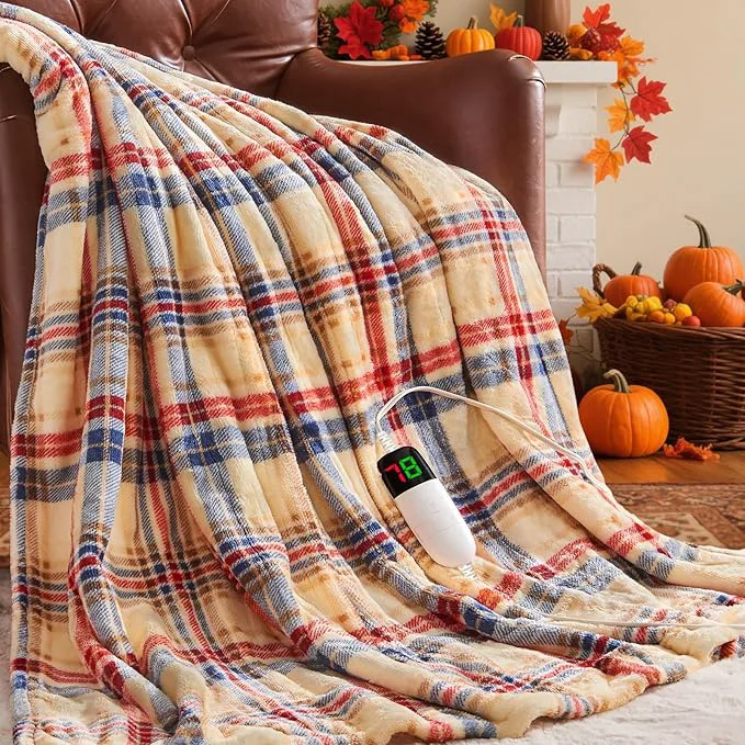 Unique OCTROT Heated Blanket Electric Twin Size 62X84 Heating Blanket High-Quality