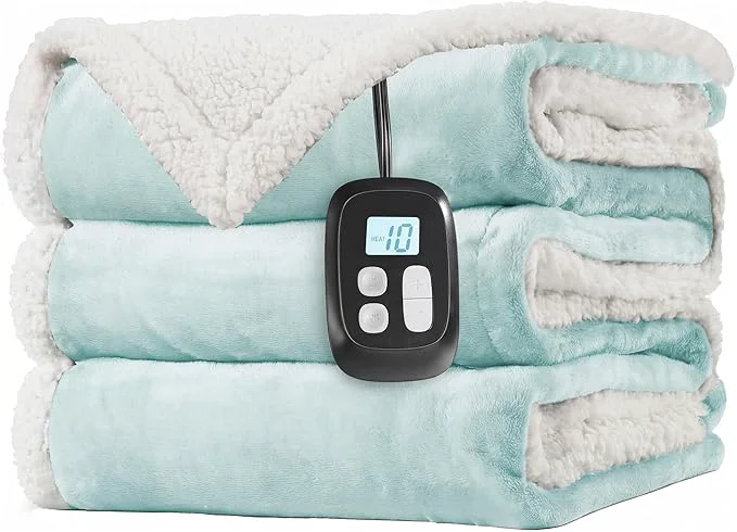 Excellent LaffyLo Electric Heated Blanket Full Size 72 x 84 Fast Heating Blanket Classic