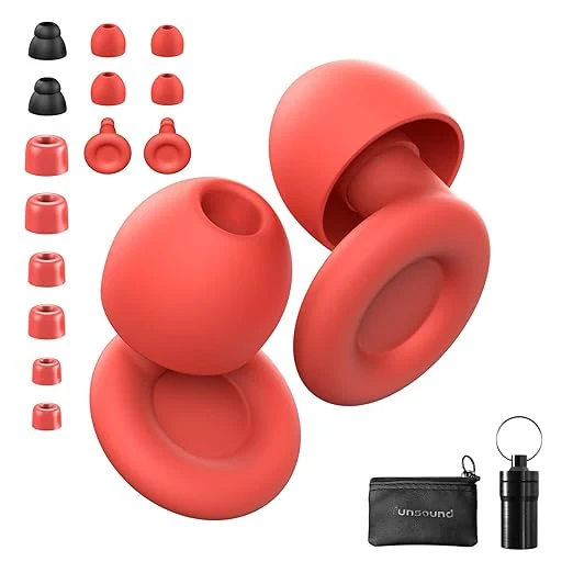 Comfortable Ear Plugs for Sleeping Noise Reduction Reuseable High Fidelity – 7 Pairs Secure