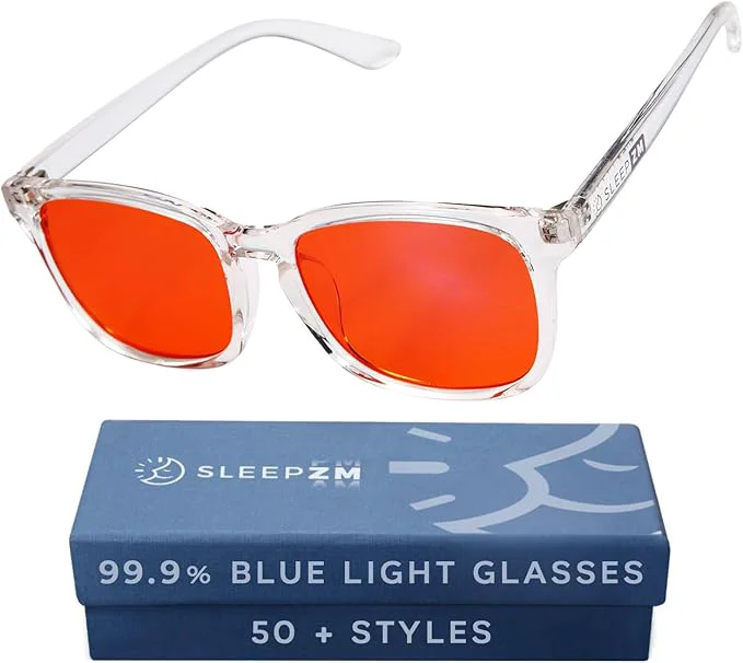 Premium Material Sleep ZM Blue Light Blocking Light Sensitivity Glasses Green