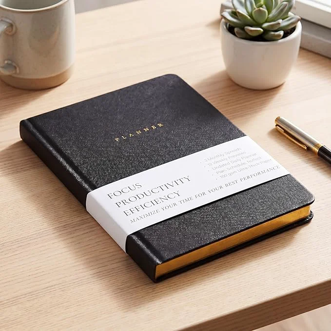 Organic Productivity 3-month Planner Undated Daily Weekly Monthly Planner Original Design
