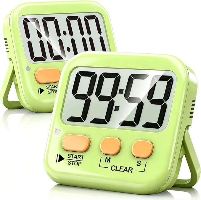 Authentic Antonki 2 Pack Digital Timer for Kids Magnetic Countdown Kitchen Timers for Traditional