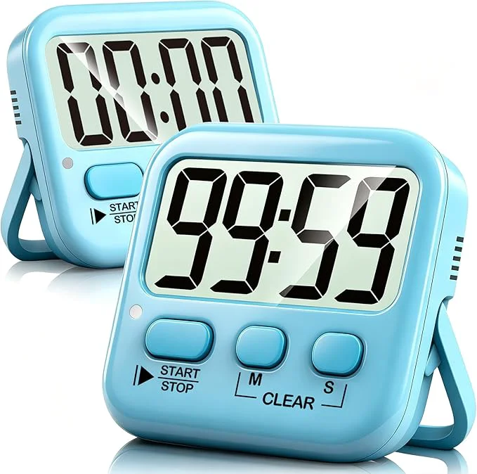 Proven Antonki 2 Pack Digital Timer for Kids Magnetic Countdown Kitchen Timers for Healthy