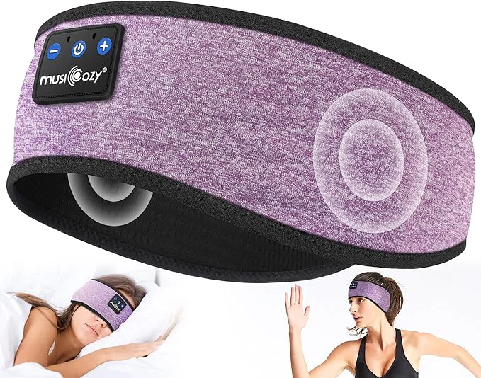 Solid MUSICOZY Sleep Headphones Bluetooth 5.4 Headband Wireless Earphones Music Sophisticated