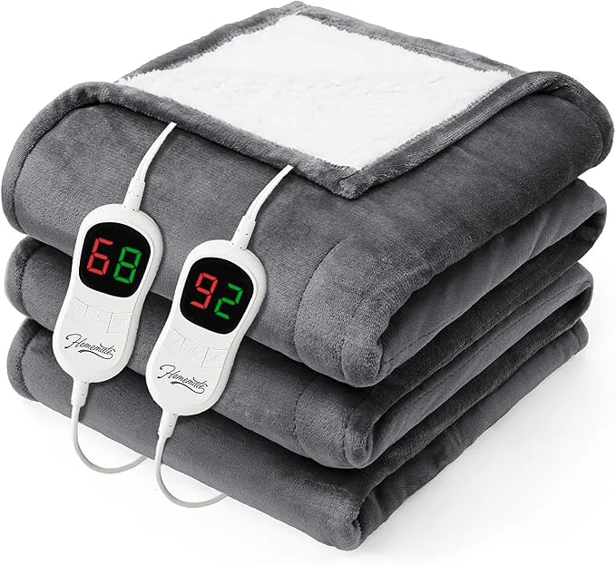 Organic Homemate Heated Electric Blanket King Size Eco-Friendly