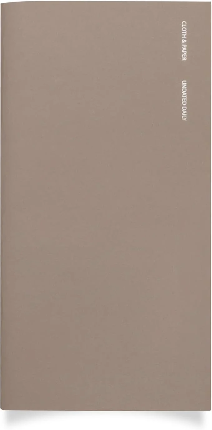 Easy-to-Use Cloth Paper Travel Notebook Undated Daily Planner – Verona A5 Slim Daily Luxury