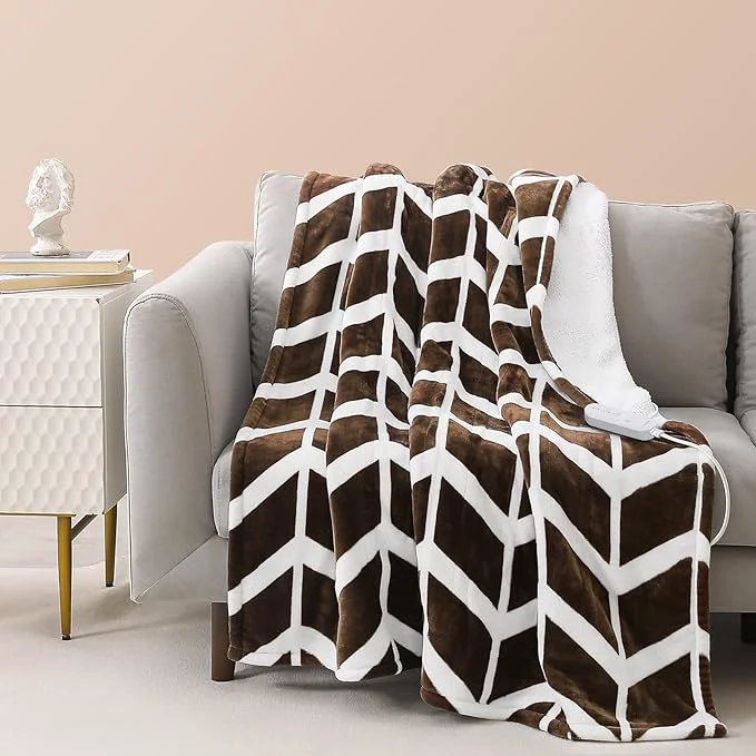 Exclusive VENTIMI Electric Blanket Heated Throw Fast Heating Blanket