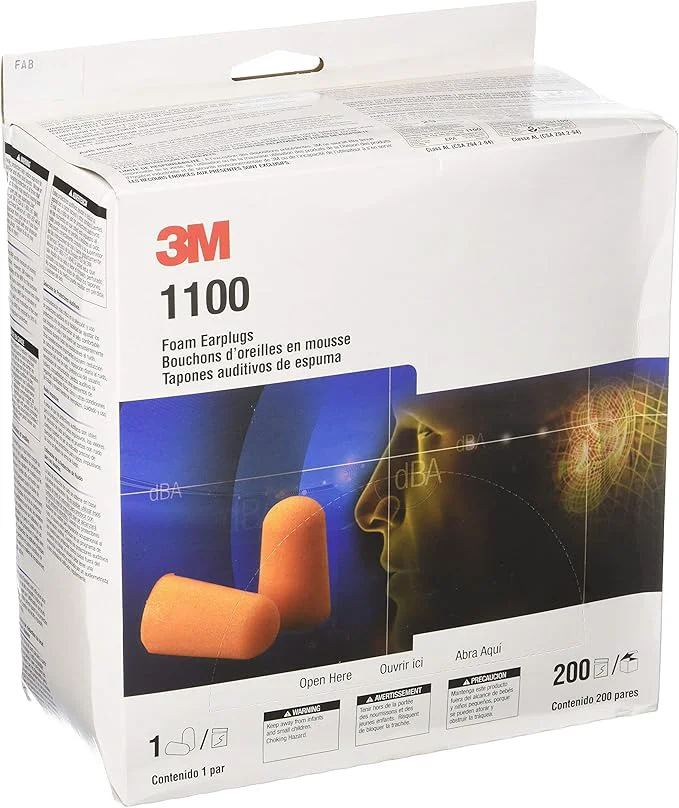 Long-Lasting 3M 1100 Foam Ear Plugs Luxury
