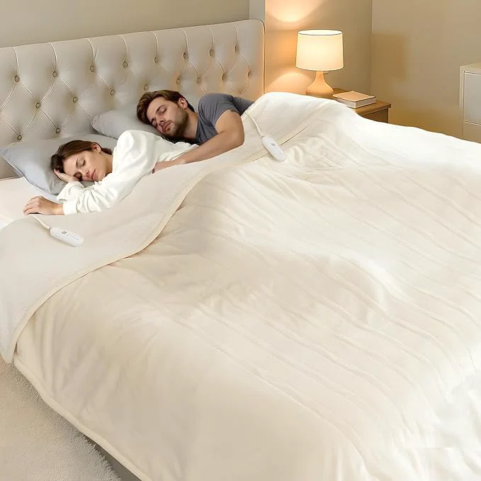 Functional Electric Blanket Queen Size Dual Control User-Friendly