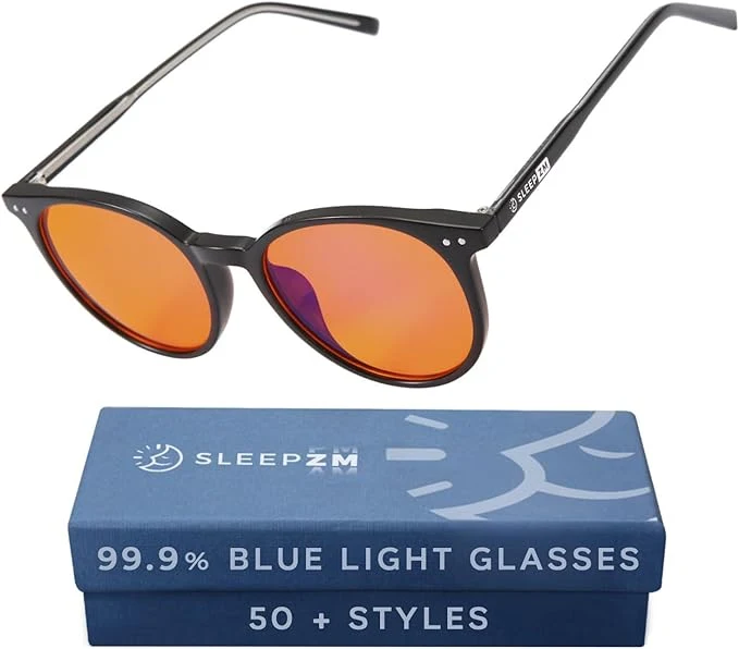 Original Sleep ZM Blue Light Blocking Light Sensitivity Glasses Smooth