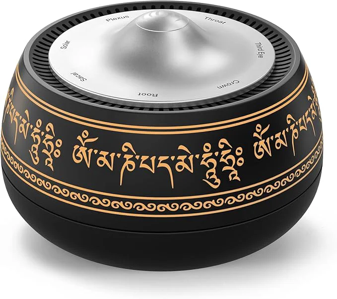 Casual Portable Electronic Tibetan Singing Bowl 8 Chakra Modes Outstanding