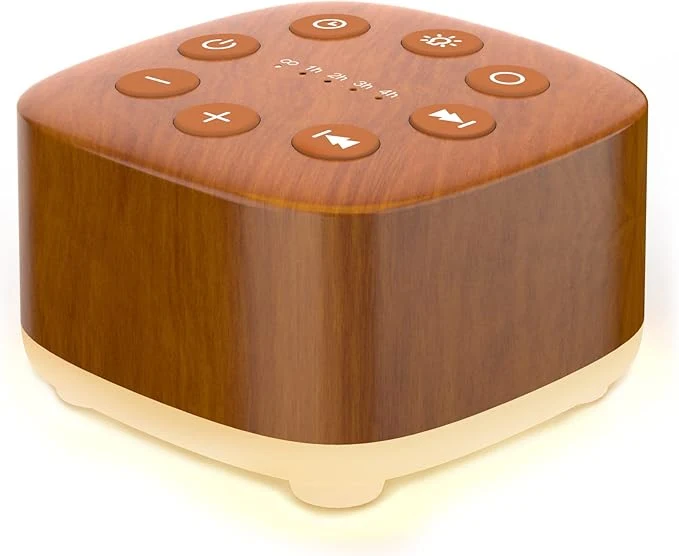 Trusted Meditation White Noise Machine Sound Machine 30 Soothing Sounds 12 Night Light Solid
