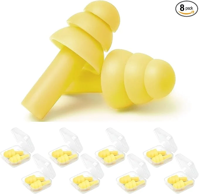 Artisan Ear Plugs 8 Pairs Reusable Earplugs Effective