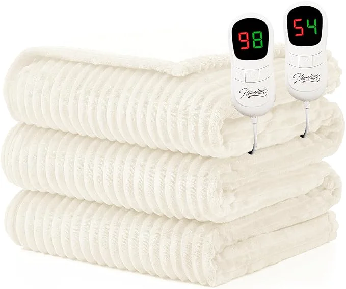 Green Homemate Electric Heated Blanket Queen Size Environmentally Friendly