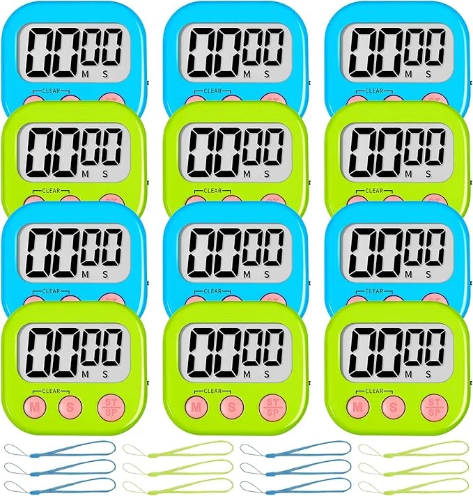 Smooth ZILLEEN Classroom Timer for Kids Teachers 12 Pack Digital Tmers Organic