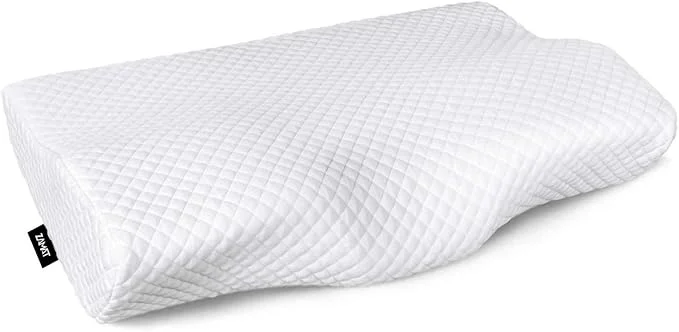Flexible ZAMAT Memory Foam Pillow for Neck Pain Relief Adjustable Orthopedic Ergonomic Elegant