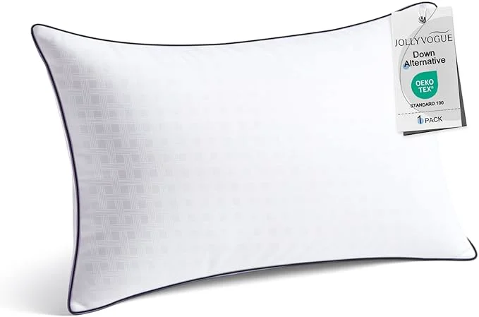 Official JOLLYVOGUE Queen Size Bed Pillow 1 Pack Single Pillow Organic