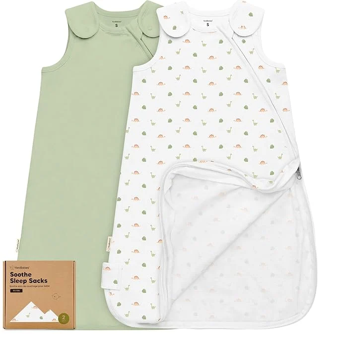 Consistent 2-Pack Organic Baby Sleep Sacks Cotton Soft