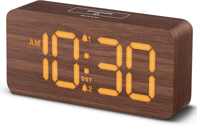 Natural uscce Wooden Digital Alarm Clocks Minimalist
