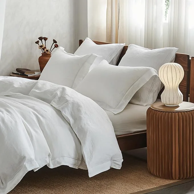 Top-Quality Simple Opulence Washed Linen Duvet Cover Genuine