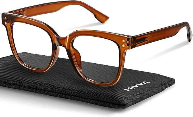 Sophisticated miyya Blue Light Glasses for Women Men – Oversized UV Blue Light Blocker Practical