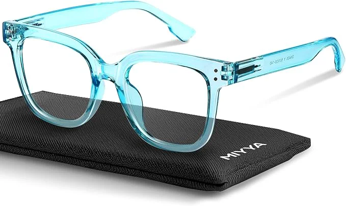Sophisticated miyya Blue Light Glasses for Women Men – Oversized UV Blue Light Blocker Clean