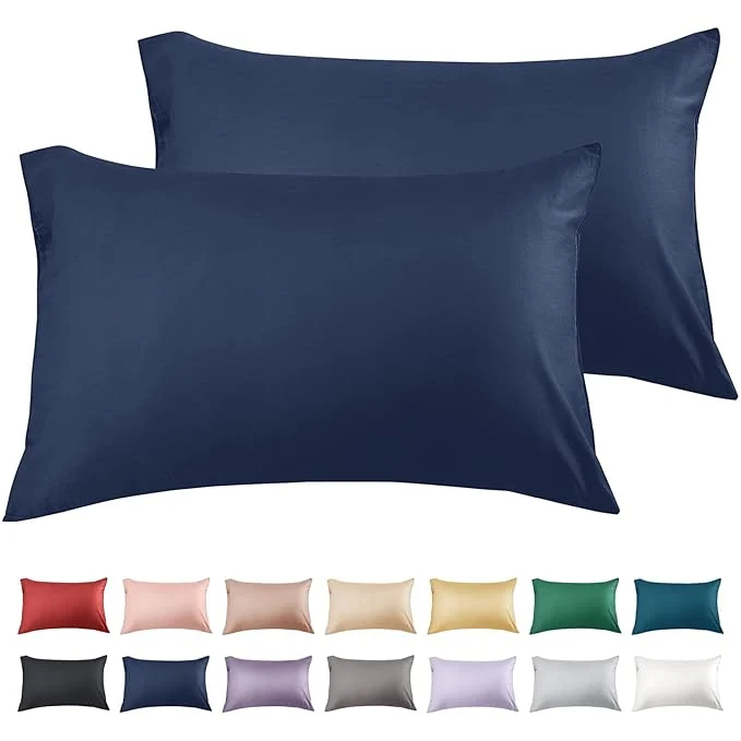 Elite Warmstar Cotton Pillow Cases King Size Set of 2 600 Thread Count Pillowcases Detailed