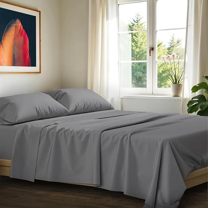 Original Design Egyptian Cotton Split King Sheets Sets Sustainable