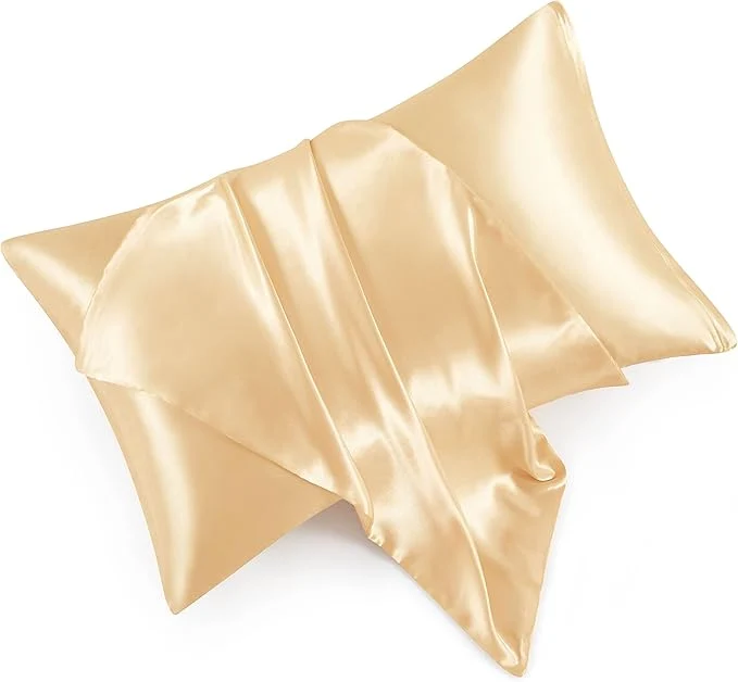 Reliable Satin Pillowcases with Zipper （20×36） King Size Pillowcases Set of 2 Efficient
