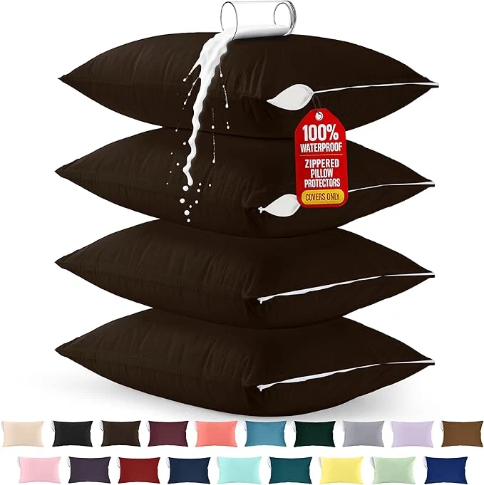 Crafted Utopia Bedding Premium Waterproof Pillow Protectors Artisan