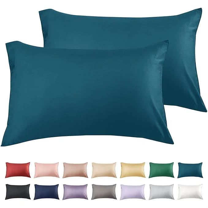 Next-Generation Warmstar Cotton Pillow Cases Queen Size Set of 2 600 Thread Count Pillowcases Durable