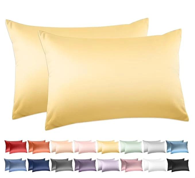 Clean Cotton King Pillowcases Set of 2 Deep Dream 600 Thread Count Pillow Cases Minimalist