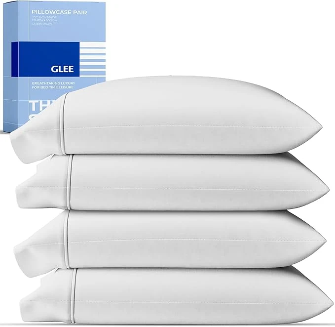Next-Generation Thread Spread Cotton Pillow Cases Queen Size Set of 4 Proven