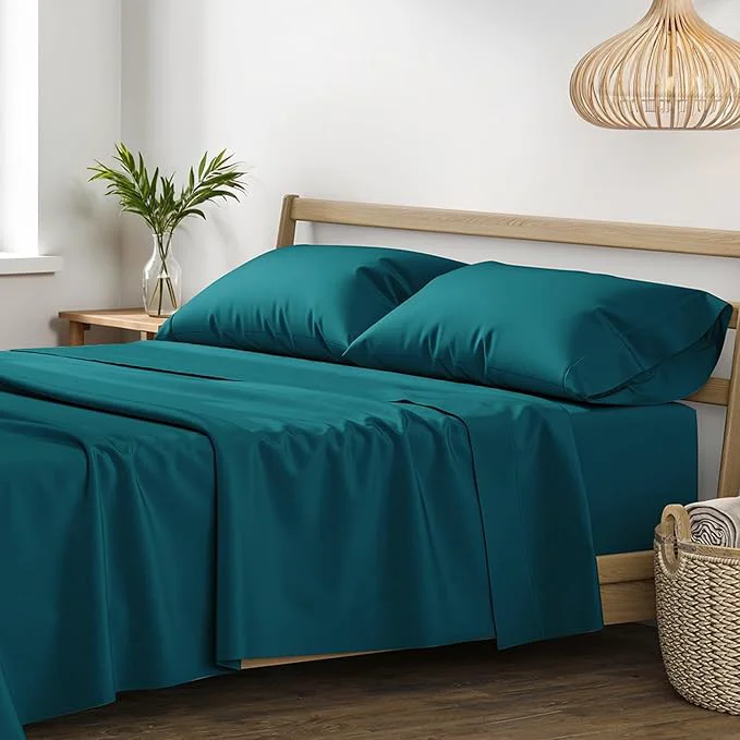 Top-Quality XOOX Linen Egyptian Cotton Queen Sheet Set Excellent