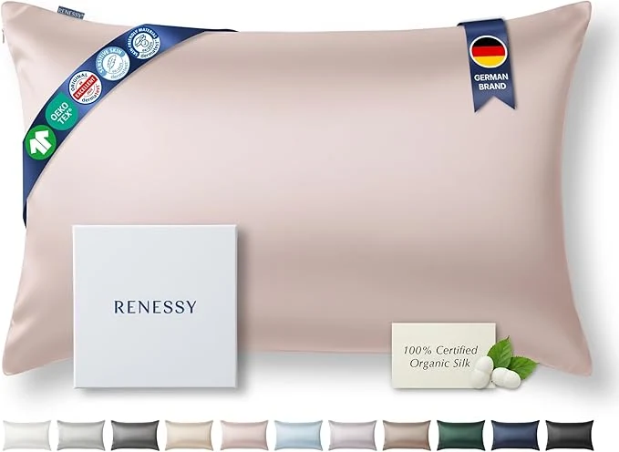 Sustainable Premium Silk Pillowcase Organic Mulberry Silk 22 Momme Grade 6A Powerful