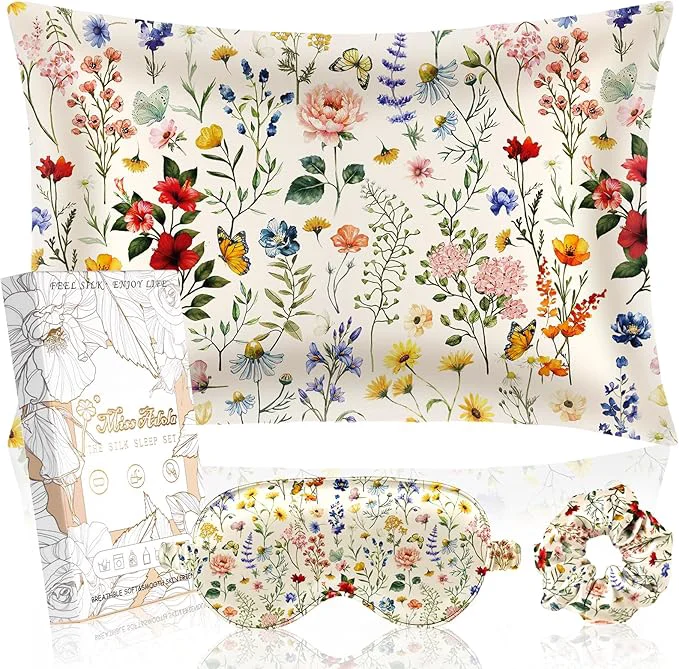 Dependable Miss Adola 1Pack Mulberry Silk Pillow Case Traditional