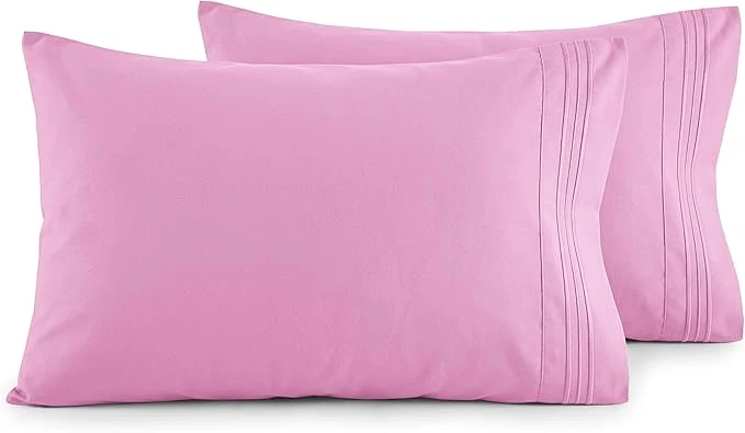 Contemporary Elegant Comfort Luxury Ultra-Soft 2-Piece Pillowcase Set Natural