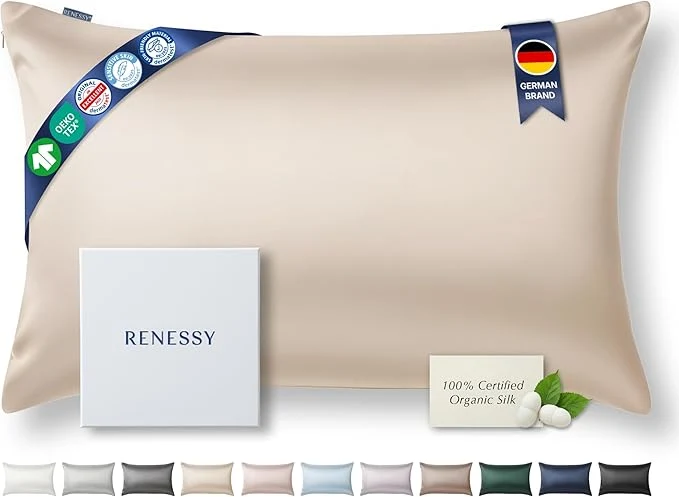 Original Design Premium Silk Pillowcase Organic Mulberry Silk 22 Momme Grade 6A Refined
