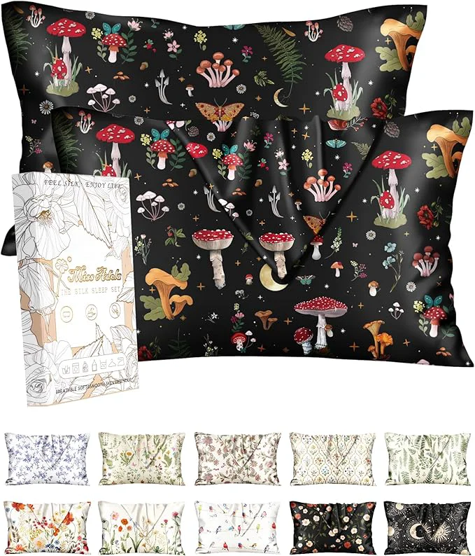 User-Friendly Miss Adola 2 Pack Silk Pillowcase Soft
